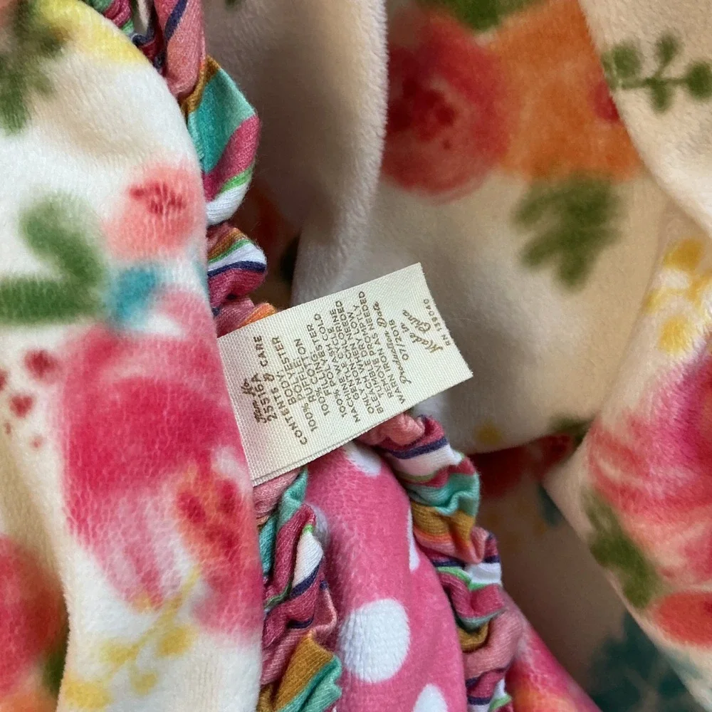 Matilda Jane Baby Milestone Blanket Pink Floral Polka Dot Ruffle Monthly 50x60‎